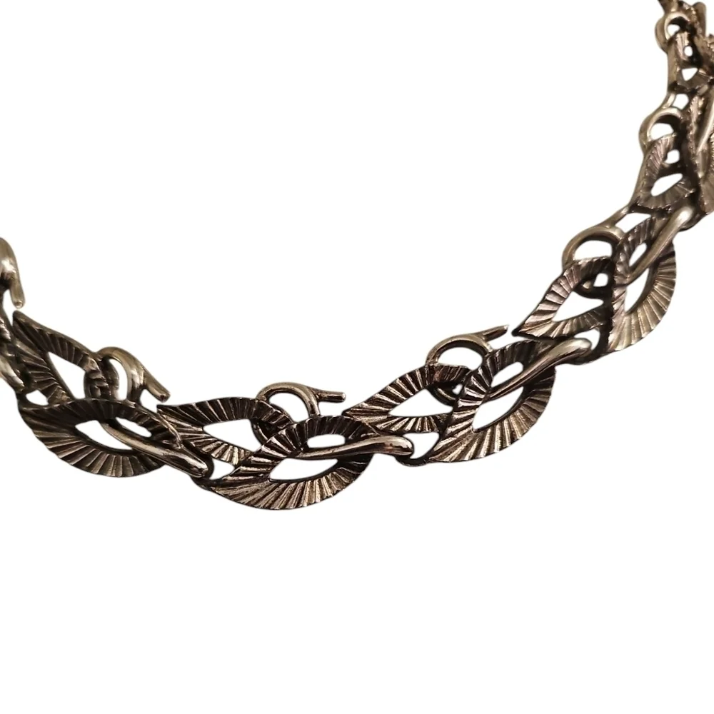 Trifari Scandinavian Leaf Necklace - Picture 2 of 4